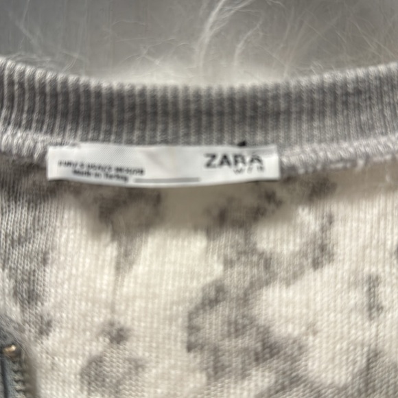 faux fur jacket size medium Zara - Picture 3 of 4